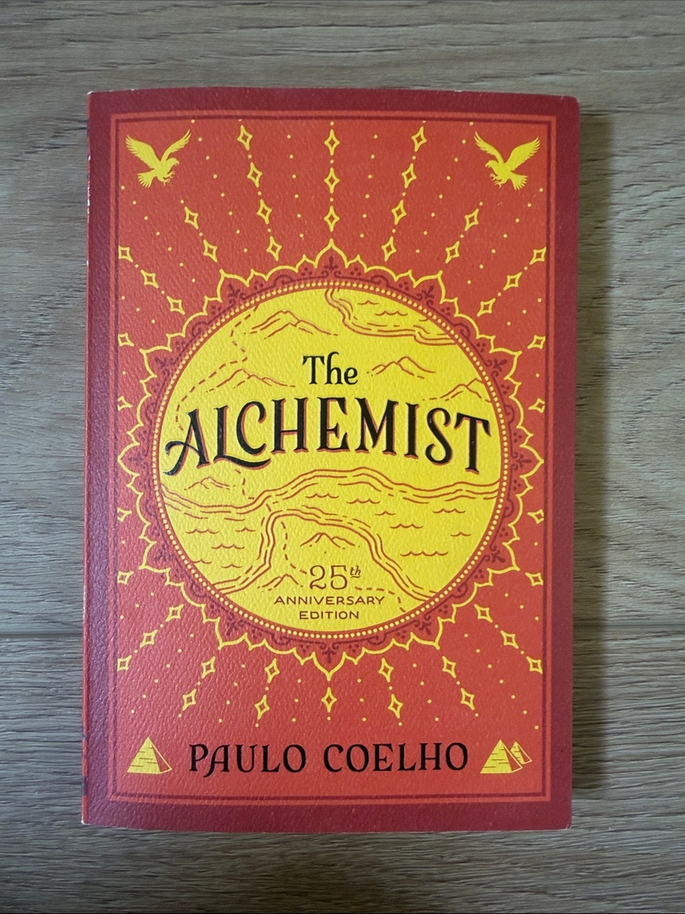 The Alchemist 25th Anniversary Edition Red and Yellow Hardcover by